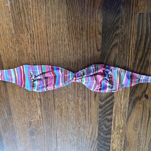 Striped Multicolor Bikini Top